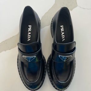 Prada Triangle Logo Loafer